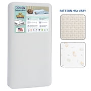 Kolcraft Pediatric 800 Extra Firm Baby Crib & Toddler Mattress, 80 Coil, Waterproof, Ecru