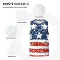 thumbnail image 3 of Pofeuu USA Colors Stripes1 Print Basketball Jersey, Shirts for Men Youth Basketball Jersey Crew Neck-Small, 3 of 6