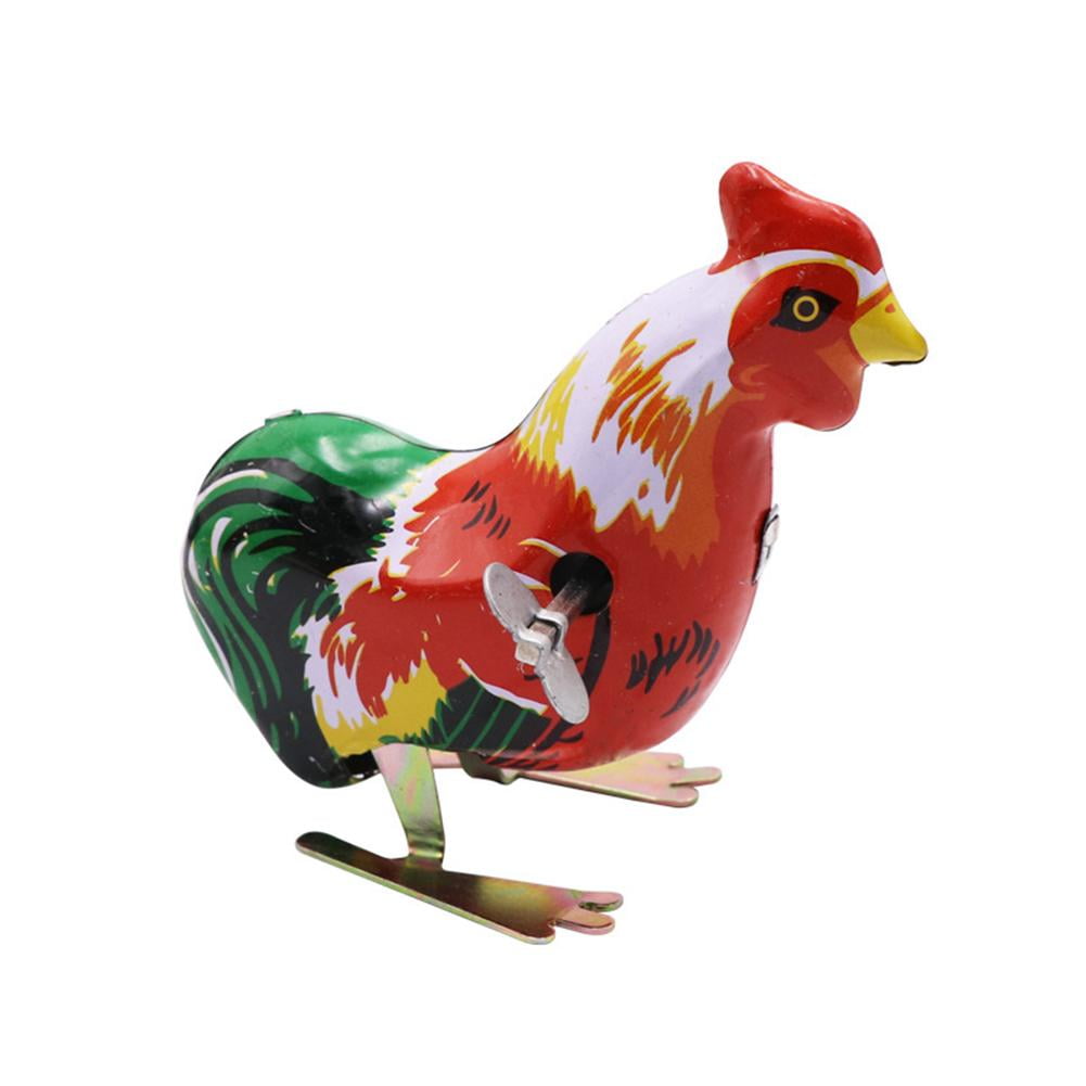 Retro Classic Nostalgia Tin Jumping Rooster Clockwork Wind Up Toys Gift PRO# 