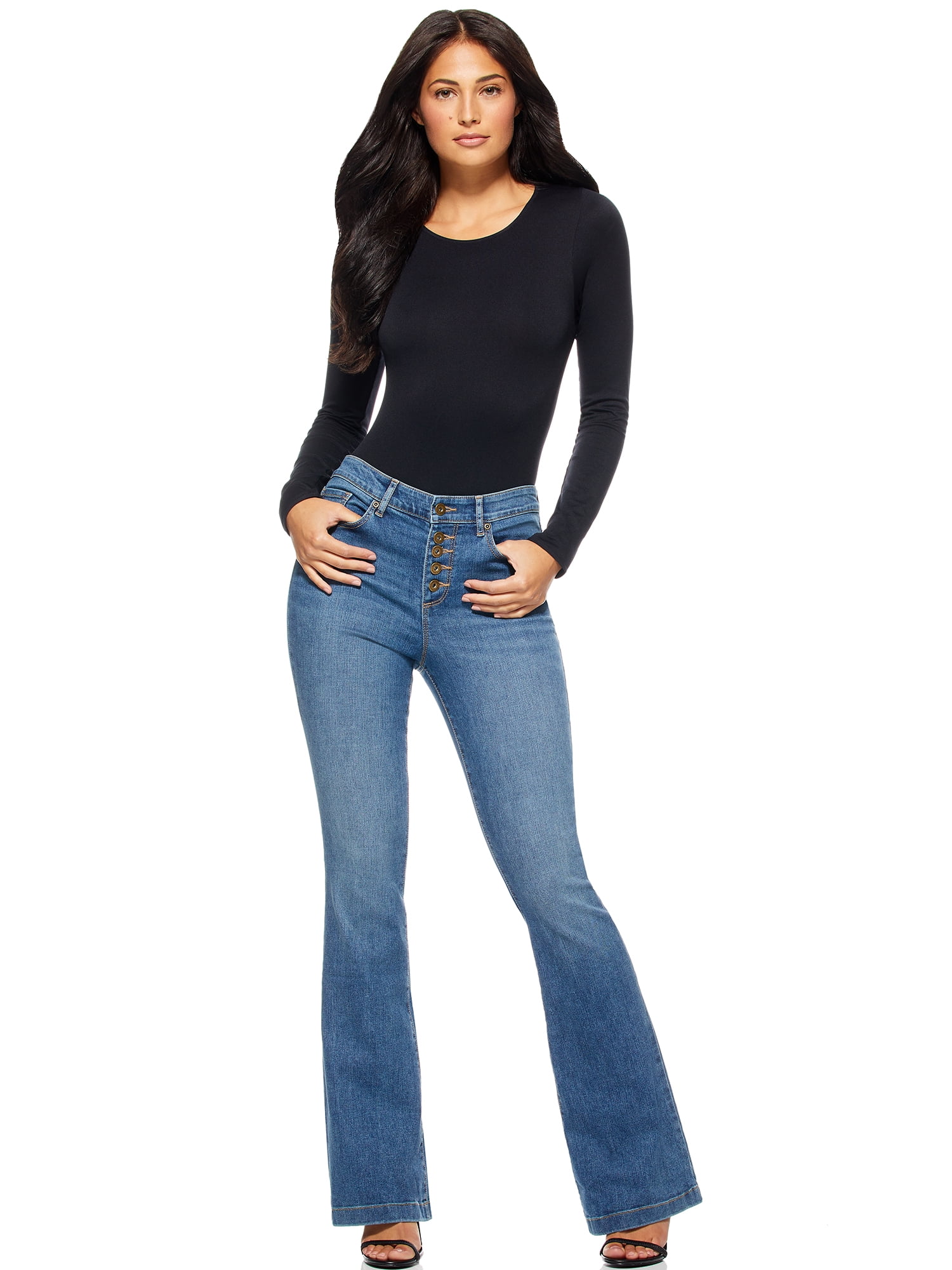 Sofia Jeans Women's Melisa High Rise Flare Jeans