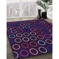 thumbnail image 3 of Ahgly Company Machine Washable Indoor Square Transitional Rebecca Purple Area Rugs, 5' Square, 3 of 7
