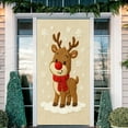 thumbnail image 5 of Christmas Door Cover Decorations Snowman Front Door Banner Xmas Backdrop Photography Background Holiday Hanging Banner for Christmas Xmas Home Office Indoor Decor, 5 of 5