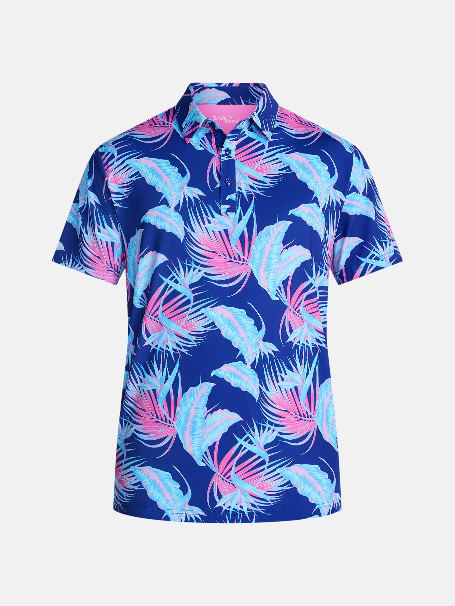 Birdie Bound Men's and Big Men's Vibrant Vines Golf Polo Shirt, Sizes XS-4XLT