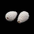 thumbnail image 3 of Handmade Polymer Clay Beads with Imitation Pearls Teardrop White 14x10mm Hole: 1.4mm, 3 of 3