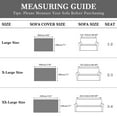 thumbnail image 2 of Eurhowing Boho Sofa Cover for 2 Cushion Couch, Stretchable Chenille Couch Slipcover, Washable Pet Friendly Sofa Throws Furniture Protector for Home Decor, 71" X102", Black, 2 of 10