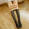 thumbnail image 3 of Jambes Impeccables Faux Translucides Chauds Collants en Molleton, 3 of 6