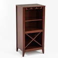 thumbnail image 5 of LuxenHome Walnut Finish Wine Storage Cabinet, 5 of 11
