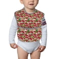 thumbnail image 6 of Hirioo Red Houses for Baby Waterproof Pocket Bib Adjustable Closed for Babies Toddlers with Large Pocket 6-24Months, 6 of 8