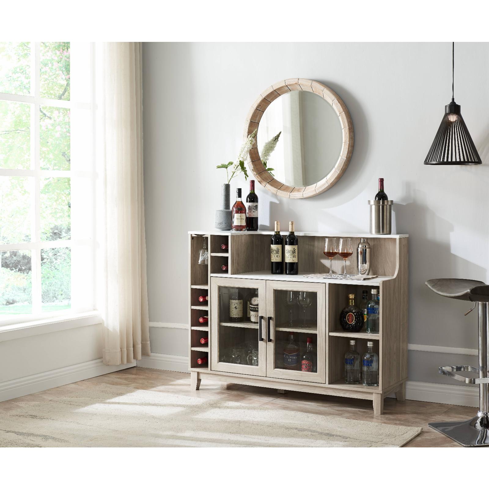 Buy Home Source Stylish Bar Console in White Oak Online at