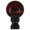 thumbnail image 3 of Westinghouse 1000600 Amber Alabaster Glass Sphere Finial & 12 in. Beaded Pull Chain - Oil Rubbed Bronze Finish, 3 of 6
