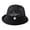 Black, variant on MEICHEN Women Crochet Knit Cloche Bucket Hat with Pearl Breathable Sun Bucket Hats Elegant Summer Church Hat