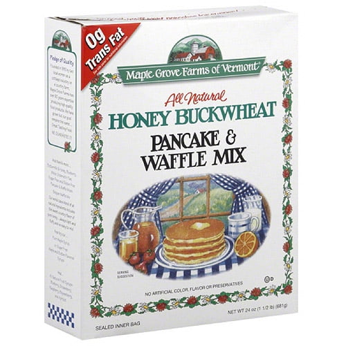 Maple Grove Farms Honey Buckwheat Pancake & Waffle Mix, 24 oz, (Pack of 6) by Maple Grove Farms