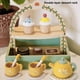 thumbnail image 3 of Juego De Simulación De Té De La Tarde, Sin Rebabas, Juego De Té De Simulación Inodoro, Juguete De Alta Simulación, Madera, Plástico, Interactivo, No Tóxico Para Niñas, 3 of 7