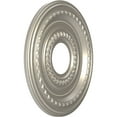 thumbnail image 2 of Ekena Millwork 13"OD x 3 1/2"ID x 3/4"P Cole Thermoformed PVC Ceiling Medallion (Fits Canopies up to 4 1/4"), Bright Coat Aluminum, 2 of 10