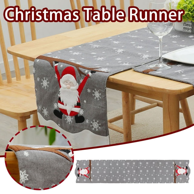 Boovnll Table Runner, New Christmas Decoration Tablecloth Christmas Table Runner Dress Up Supplies, Table Runners, Table Decor, Coffee Table Decor