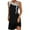 Black, variant on AOOCHASLIY Ladies Dresses Women's Trendy Casual Comfortable V Neck Solid Color Sleeveless Slim Fit Dress