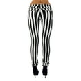 thumbnail image 5 of Fashion2Love Black & White Striped Classic Sexy Skinny Jeans Junior & Plus Size, 5 of 8