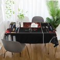 thumbnail image 4 of Rustic Wine Collage Table Cloths Square 54x54 Inch,Wine Glasses Print Picnic Table Cover Dining Room Table Decor,Washable Polyester Tablecloth, 4 of 7