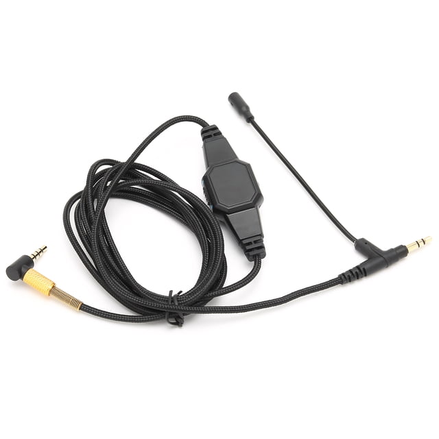 Casque Audio avec Microphone, Câble Micro Boom 3.5mm Casque avec Contrôle du Volume Câble Audio Robuste et Résistant