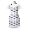 thumbnail image 3 of Sailboat Apron, Minimalist Curvy Design of Sailboats and Black Molly Fishes, Unisex Kitchen Bib with Adjustable Neck for Cooking Gardening, Adult Size, Violet Blue Pale Blue, by Ambesonne, 3 of 4