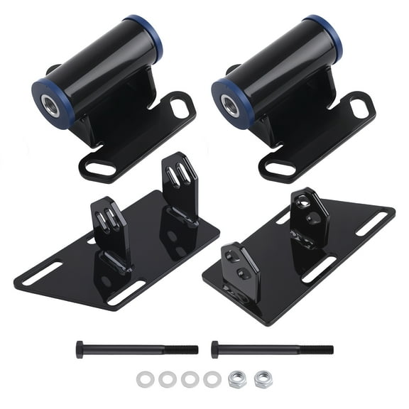 maXpeedingrods for S10 V8 Motor Mounts Conversion Motor Mounts Frame Mount Adapter Plate for 1983-2005 Chevy Blazer / S10, GMC Jimmy / Sonoma S15, Oldsmobile Bravada SBC 350