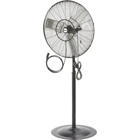 Strongway Outdoor Pedestal Misting Fan — 30in., 7,200 CFM