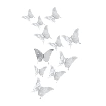 12Pcs Butterfly Decorations,3 Sizes 3D Butterfly Removable Stickers Wall Decor Butterfly for Kids Bedroom Bathroom Living Room Birthday