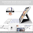 thumbnail image 4 of Kenke for iPad (A16) 11th/10th Gen 11/10.9 inch 2025/2020 case with Keyboard, Round Key, 7 Color Backlit, Multi-Touch Trackpad, Detachable Wireless Keyboard, Folio Cover with Pencil Holder, Grey, 4 of 10