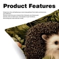 thumbnail image 2 of Hedgehog Velvet Throw Pillow Covers Set of 2 - 16x16, 18x18, 20x20 Inches - Unique Patterns - Bed Pillow Inserts Included for Various Occasions, 2 of 6