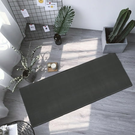 

DENEST 2 Pcs Kitchen Mat Set Rug Non-Slip Kitchen Rugs Black