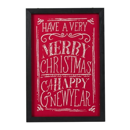 Seasonal Abode A&B Home Rectangular Merry Christmas Sign Seasonal Abode A&B Home Rectangular Merry Christmas Sign