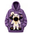 thumbnail image 2 of Halloween Pet Pouch Hoodie Men Women Long Sleeve Cute Graphic Loose Hooded Sweatshirt Pullover Tops Dog Cat Carrier Hoodie, 2 of 6