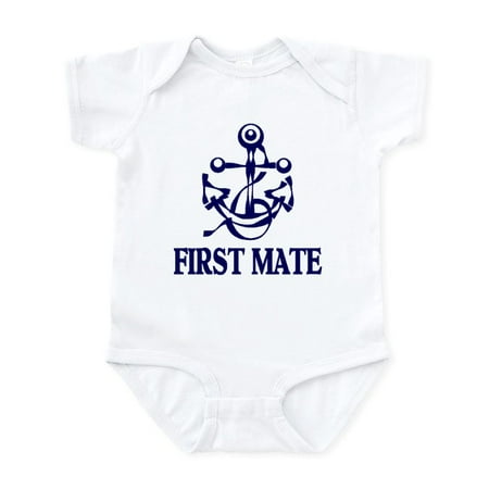 

CafePress - FIRST MATE Infant Bodysuit - Baby Light Bodysuit Size Newborn - 24 Months
