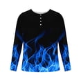 thumbnail image 4 of Blusas y camisas de manga larga con cuello redondo para hombre, estilo casual, cuello redondo, estampado, para fitness, deportes, manga larga, blusa de poliéster., 4 of 4