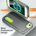thumbnail image 6 of for iPhone 7 / 8 / SE 2020 / SE 2022 Case Kickstand Durable 3-Layer Military Grade Protective Cover Hybrid Silicone Heavy Duty Rugged Shockproof Screen Lip Raised Protection,
Gray, 6 of 6
