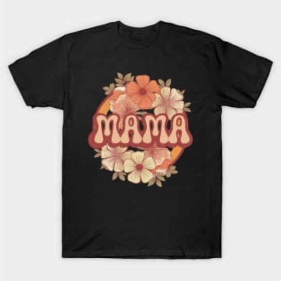 Bold Retro Style Typography Colorful Mother Day Aesthetic Unisex T-Shirt