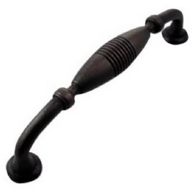 MNG Hardware 16113 5-Inch C/C 6-Inch Overall Striped Mount Pull Oil Rubbed Bronze