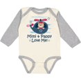thumbnail image 3 of Inktastic Mimi and Pappy Love Me Baby Boy Boys Long Sleeve Baby Bodysuit, 3 of 5
