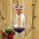 thumbnail image 4 of Decoraciones navideñas, adornos navideños, regalos navideños, tarjeta de decoración de copa de vino tinto de Navidad, gorro de Papá Noel, tarjeta de fiesta, decoración de copa de vino, centro comercia, 4 of 5