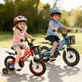thumbnail image 2 of Costway Vélo 12 Pouces pour Enfant avec Roues Stabilisatrices Amovibles et Panier pour 3-4 Ans Rouge Rouge, 2 of 9