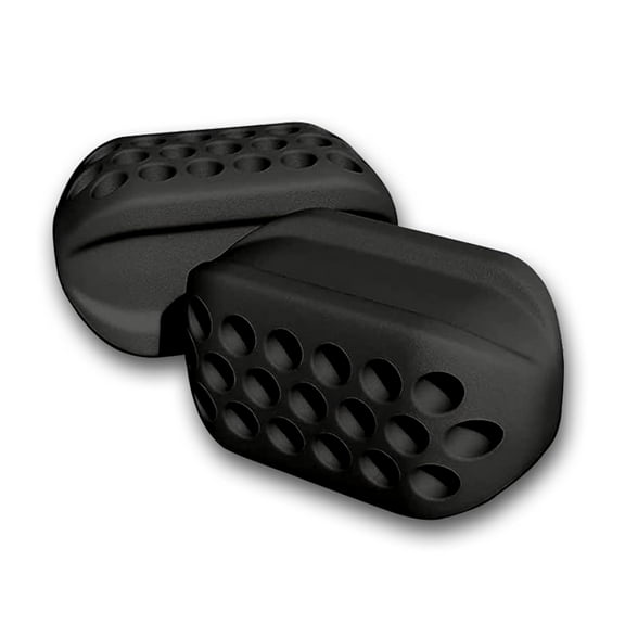 Jawline Facial Exerciser by Jawfit 1 Pair of Medical Grade BPA FREE Silicone Jaw Exerciser for Beginner & Advanced Users - Jawline Sculptor & Jawline Shaper (2nd Generation) (Black)