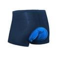 thumbnail image 6 of 2 Pairs Men Padded Bicycles Shorts Gel Bike Riding Underwear Cycling Underpants Blue&Black L, 6 of 8