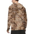 thumbnail image 4 of WTOBBY Men's Camouflage Fashion Hoodie with Long Sleeve SPF/UV Sun Protection, Protective Shirt for Outdoor Activities, Quick-Dry and Comfortable ,Light Brown L, 4 of 4