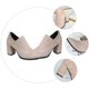 thumbnail image 5 of 1 par de botines de invierno con punta puntiaguda y tacón grueso para mujer, 5 of 6