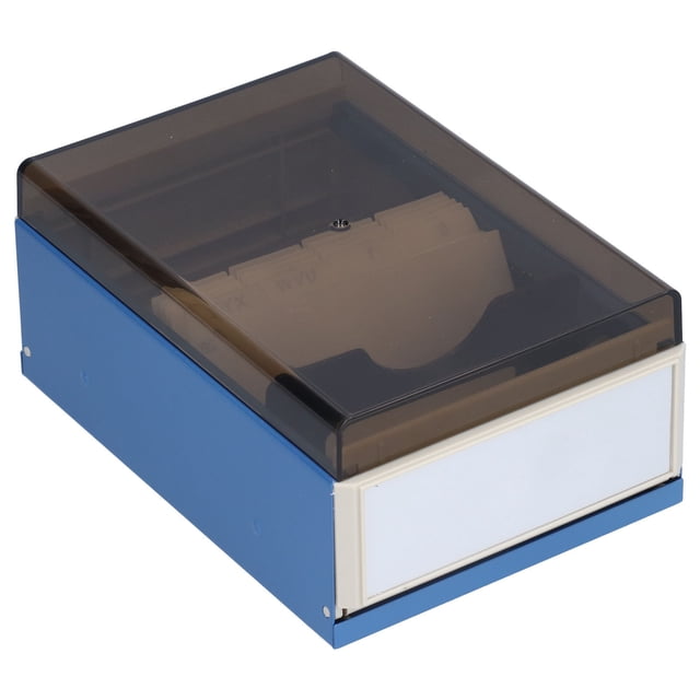 Herwey Large Capacity Index Card Holder Rolodex Practical Storage Box For Office Desk