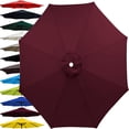 thumbnail image 2 of MISSMILE 2026 New 6.5Ft 9Ft 10Ft Outdoor Patio Umbrella Replacement Canopy,6 Ribs 8 Ribs Umbrella Canopy Cover Replacement Fabric,Parasol Top Cover Replacement Uv Protective Fabric,Canopy Only, 2 of 5