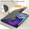 thumbnail image 3 of [PST] iPad 10.2" 7th 8th 9th Gen. Smart Case Cover, Shockproof Leather Magnetic Smart Cover Rugged Stand Case with Pencil Holder, 3 of 4