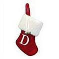 thumbnail image 2 of 7" Red/White Monogram "J" Mini Stocking, 2 of 5