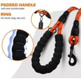 thumbnail image 4 of LAICAIW Rope Dog Leash 5 FT with Comfortable Padded Handle, Highly Reflective Threads Dog Leash for Large Dogs, 1/2 inch, Orange, 4 of 7