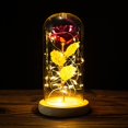thumbnail image 1 of Valentines Day Gift for Girlfriend Eternal Rose LED Light Foil Flower In Glass Cover Mothers Day Wedding favors Bridesmaid Gift Gao Jinjia LED, 1 of 2